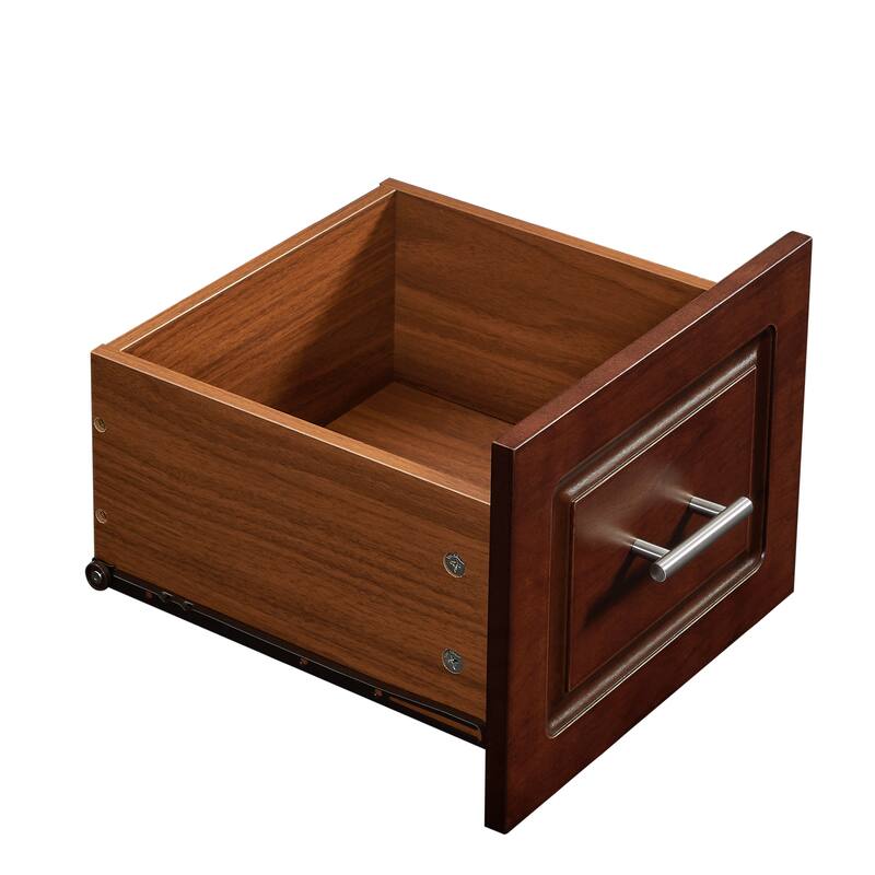 Mobile Drop Leaf Kitchen Cart, Kitchen Island on Wheels with Double Door Cabinet, 3 Drawers, Towel Rack and Spice Rack