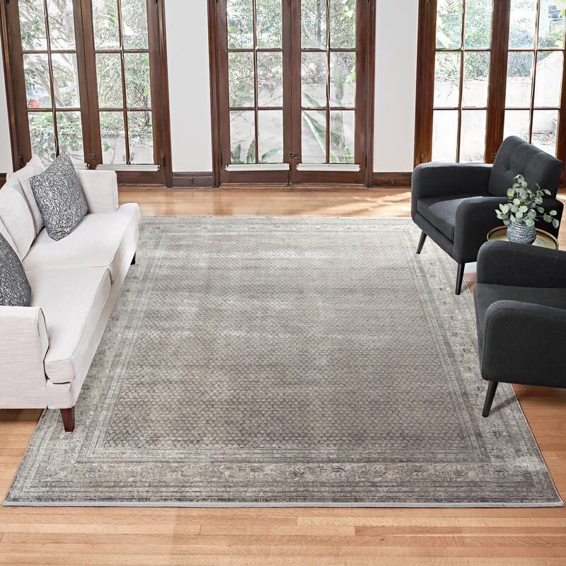 Gertmenian Florance Opulent Traditional/ Modern/ Casual Viscose Acrylic Woven Indoor Quality Area Rug Collection - 7' 10" x 10' - Modica - Rectangle