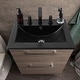 preview thumbnail 76 of 120, JONATHAN Y Aubert 3-Hole Rectangular Ceramic Single Sink Basin Vanity Top