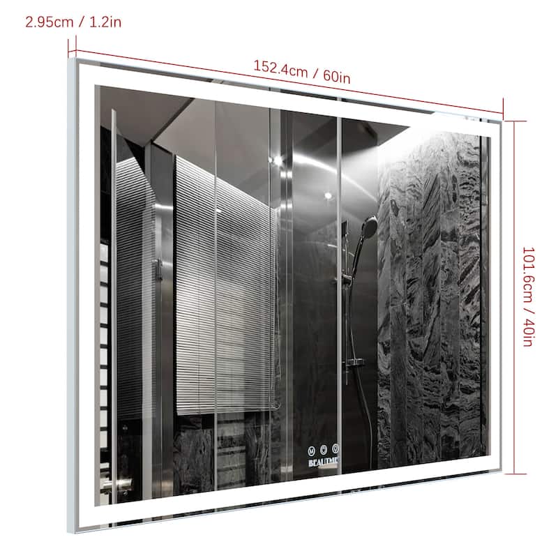 Oversized LED Bathroom Wall Mounted Mirror