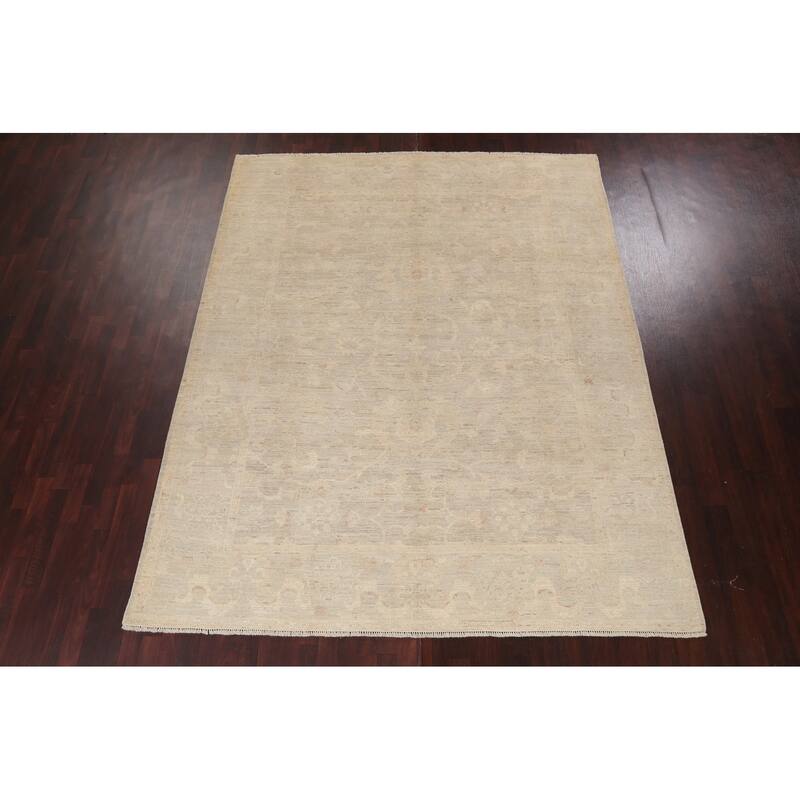 Vegetable Dye Muted Oushak Turkish Oriental Area Rug Wool Hand-knotted - 8'0" x 10'1"