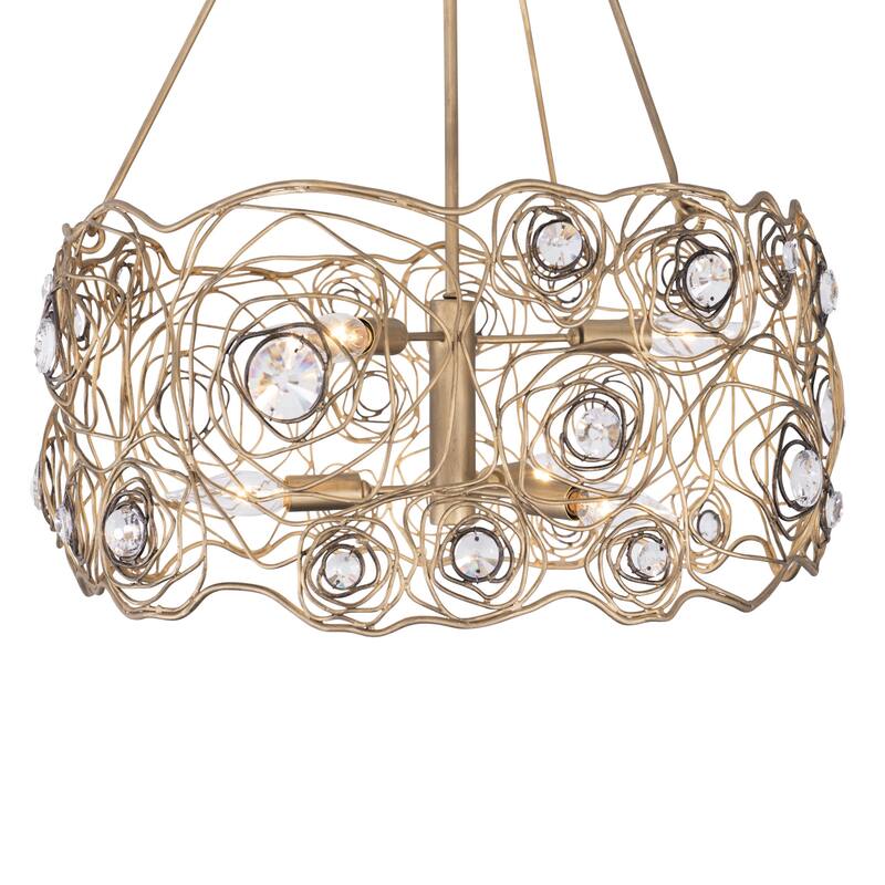 Varaluz Ethereal Rose Chandelier - Havana Gold Ombre