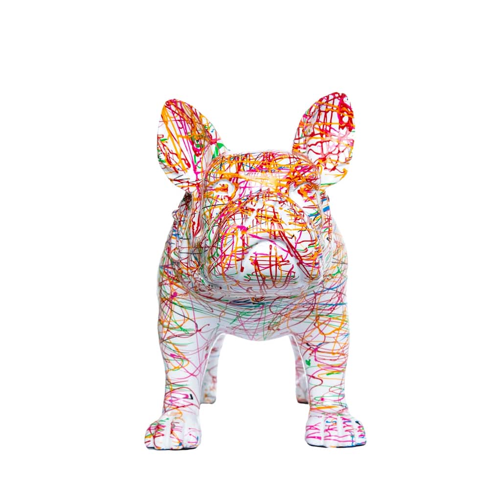 Interior Illusions Plus Expressionist Standing Bulldog - 14" long
