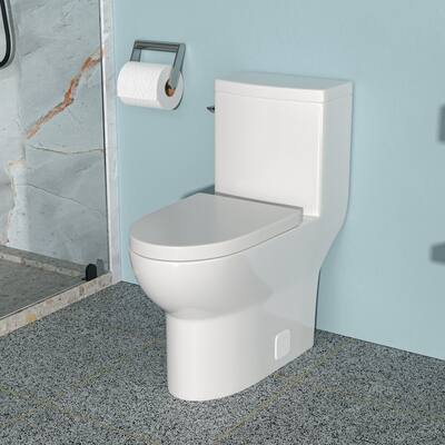 1.28 GPF Single Flush One Piece Toilet with Soft Closing Seat