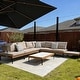 preview thumbnail 2 of 12, PURPLE LEAF Melben Light Grey Modular Outdoor Sectional with Cushions Flexible Layout Patio Conversation Sets