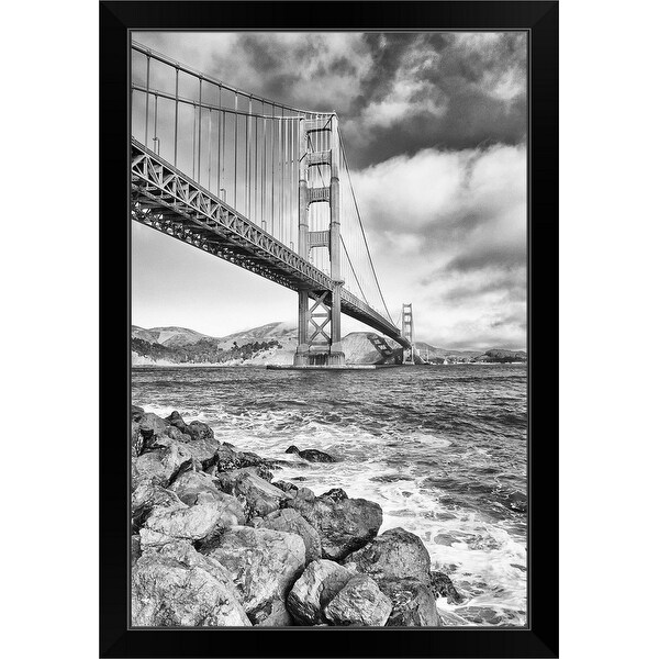 "Golden Gate Bridge, California, USA," Black Framed Print