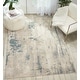 preview thumbnail 1 of 7, Nourison Maxell Boho Modern Abstract Area Rug 3' 10" x 5' 10" - Ivory/Teal - Runner/Rectangle