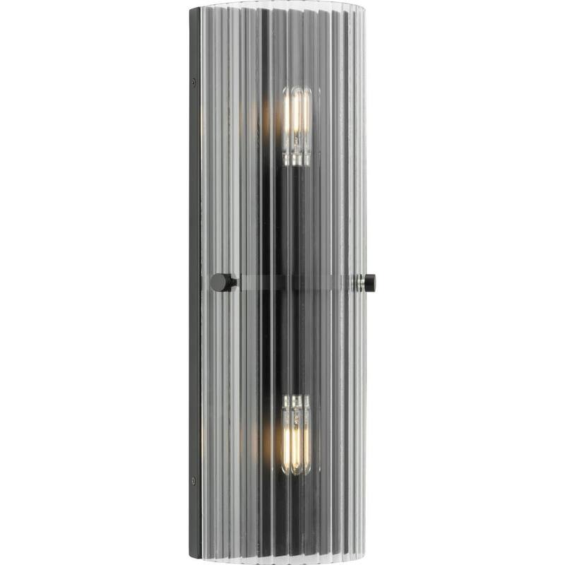 Progress Lighting P710136 Seville 2 Light 18" Tall Wall Sconce - Matte Black