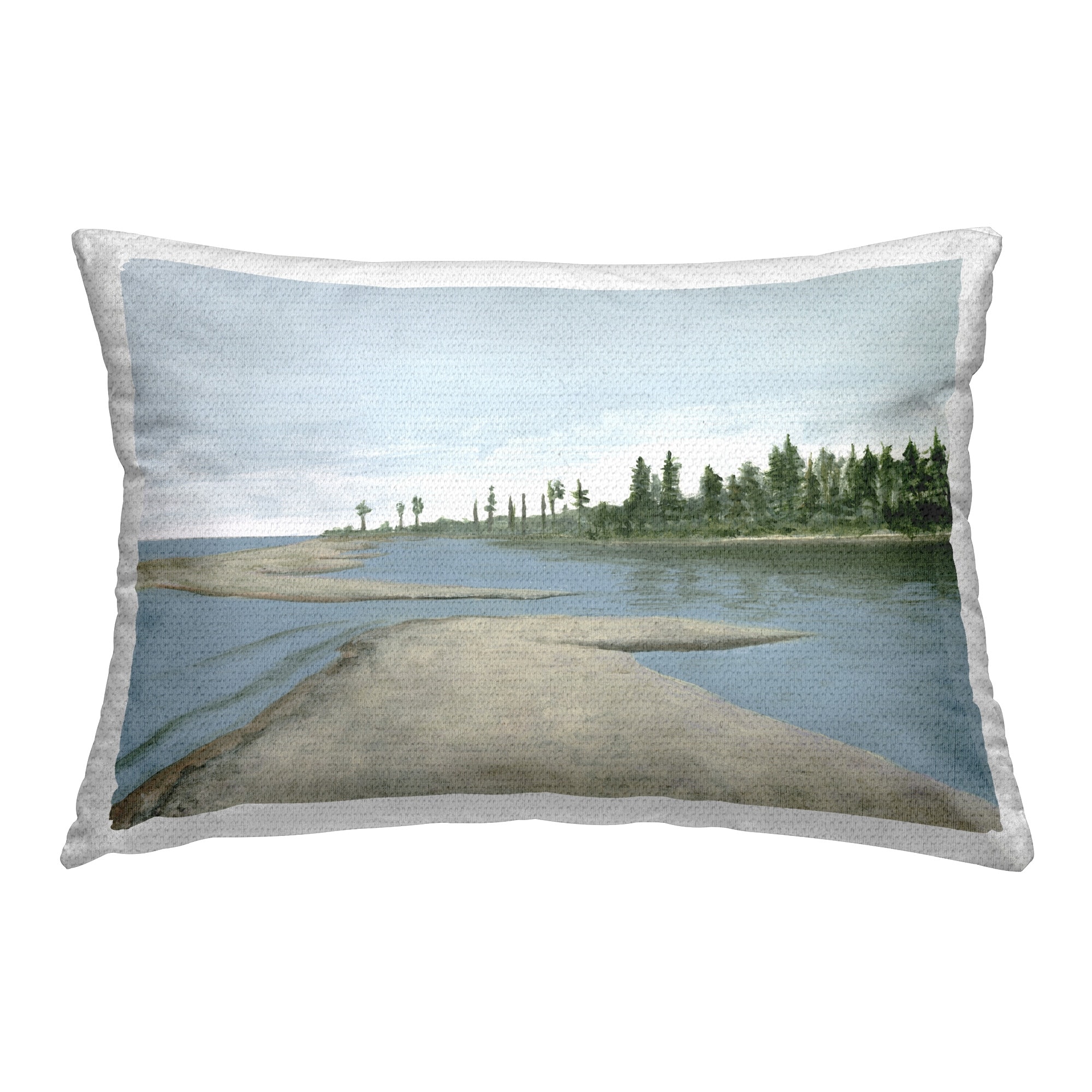 Stupell Sandy Path Landscape Printed Outdoor Throw Pillow Design by Michael Willett