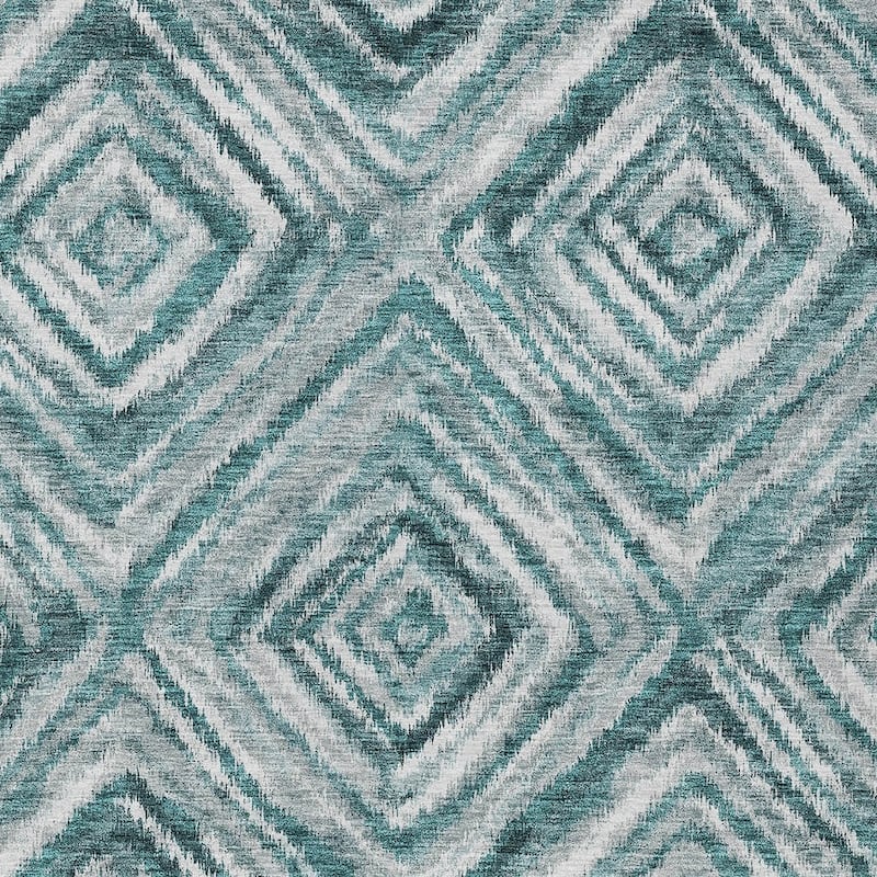 HomeRoots Geometric Transitional Rectangle Outdoor Rug