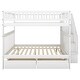 preview thumbnail 6 of 8, Full over Full Bunk Bed with 2-Drawers, Storage Shelves, High Guardrail and Inclined Handrails for Safety and Convenience, White
