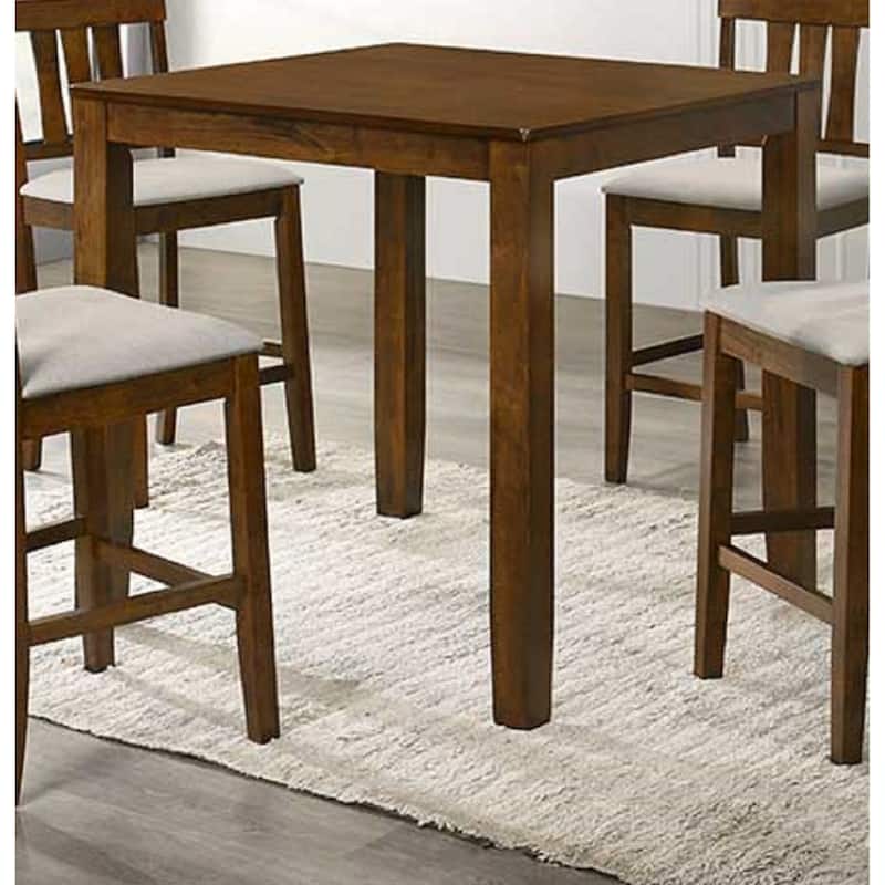 Beautiful Cherry Color Counter Height 1Pc Dining Pub Height Square Table Dining Room Wooden Furniture