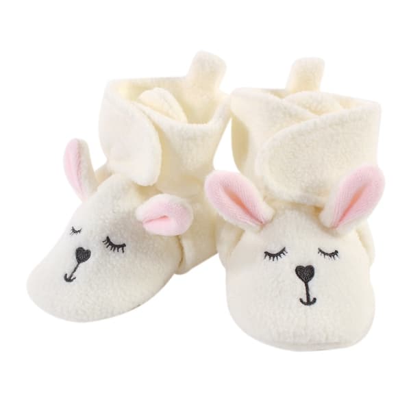 slide 1 of 1, Hudson Baby Infant and Toddler Girl Cozy Fleece Booties, Modern Bunny, 2 Toddler - Modern Bunny Modern Bunny - 2