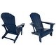 preview thumbnail 62 of 129, POLYTRENDS Laguna All Weather Poly Outdoor Adirondack Chair - Foldable (Set of 2)