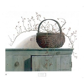 ''Wild Rose Berries'' by Pauline Campanelli Still Life Art Print (26.5