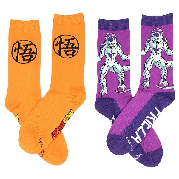 Shop Dragon Ball Z Anime Kame Frieza 2 Pack Unisex Crew Socks One