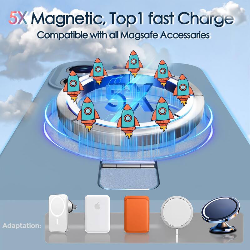 6.3" iPhone 16 Pro Case, Liquid Silicone, Moisturizing Factor, Extreme Soft Slim Phone Case with Stand, Compatible with MagSafe