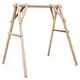 preview thumbnail 1 of 6, Heavy Duty Wooden Swing Frame with Reinforced Bars - 67" x 53" x 68" (L x W x H)