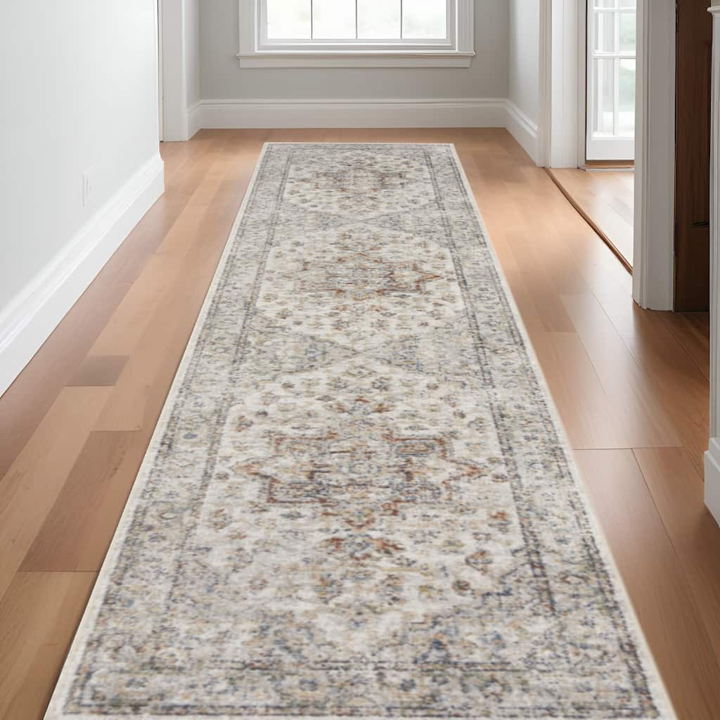 Same Power Loomed Low Pile Area Rug By HomeRoots - 144' X '26' X '0.25