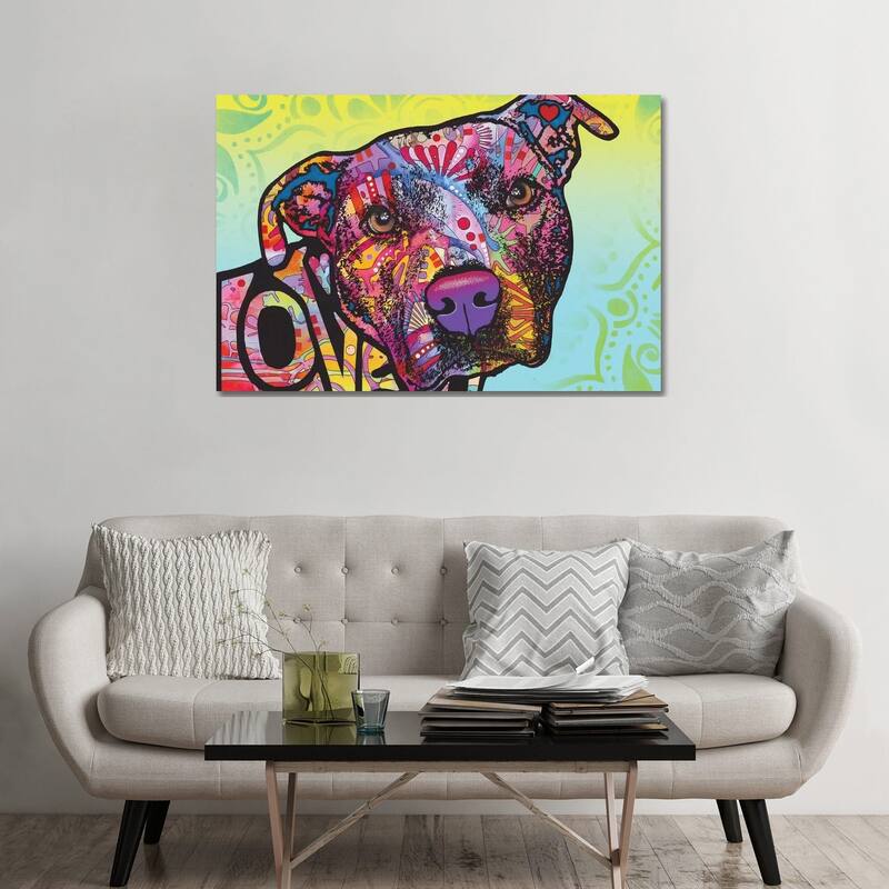 iCanvas "Love You Pit Bull" by Dean Russo Canvas Print - 32x48x1.5