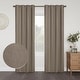 preview thumbnail 5 of 44, Linen Slub Texture Blackout Grommet Curtain Pair(2 Panels)