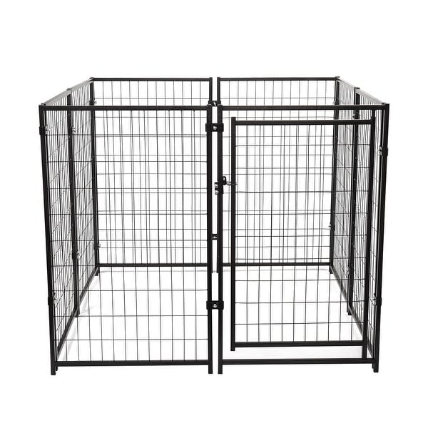 metal dog fence enclosure
