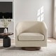 preview thumbnail 83 of 88, 31.1'' W Modern Barrel Swivel Accent Chair