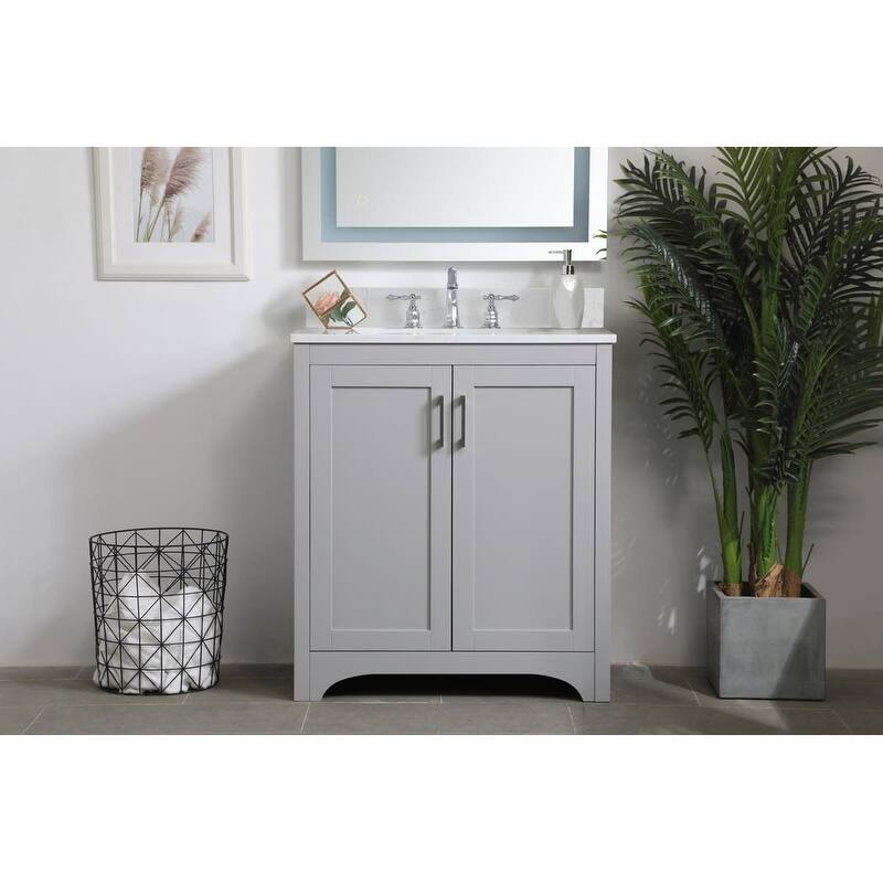 Elegant Lighting VF17030-BS Moore 30" Free Standing Single Basin