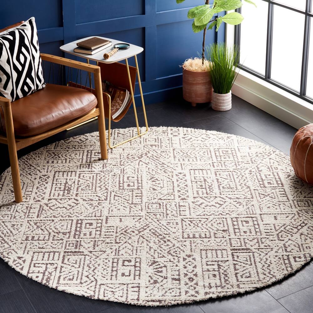 SAFAVIEH Hand-Woven Classic Vintage Renata Aztec Cotton Rug
