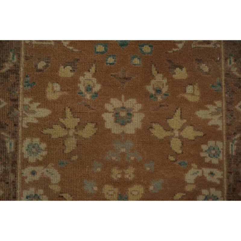 Hand Knotted Oriental 100% Wool Carpet Traditional All-Over Brown Ziegler Area Rug - 3' 1'' X 2' 0''