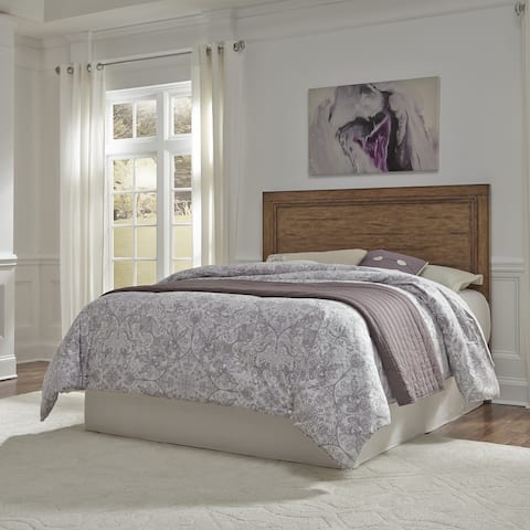 Carbon Loft Wallace Aged Toffee Wood Queen Headboard