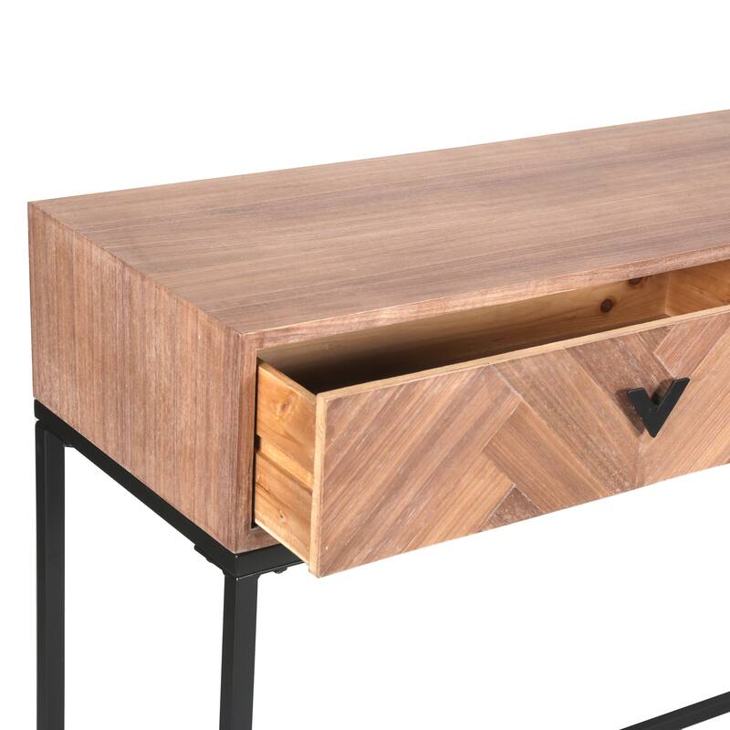 SAFAVIEH Couture Sherriandra 2-Drawer Console Table - 52"W x 15"D x 32"H