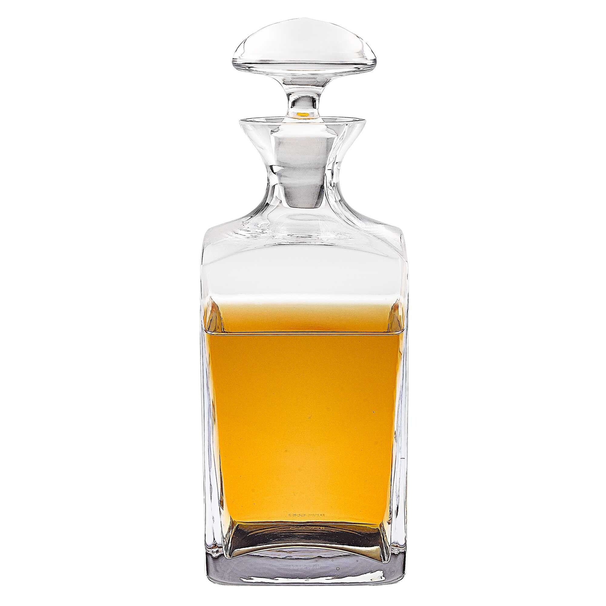 Mouth Blown European Crystal Scotch Or Whiskey Decanter 34 Oz Mouth Blown European Crystal Scotch Or Whiskey Decanter 34 Oz