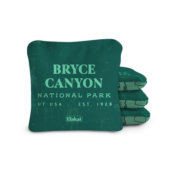 slide 2 of 11, Bryce Canyon National Park Dual Sided Pro Cornhole Bags (Set of 4) Green