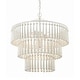 preview thumbnail 1 of 7, Crystorama Lighting Group TIA-7103 Tiana 3 Light 21" Wide Beaded Matte White