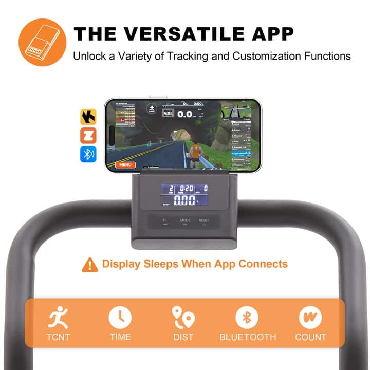 Upgraded Magnetic Stair Stepper for Home, 16-Level Adjustable Resistance up to 77LBS, with Cup Holder & Bluetooth APP