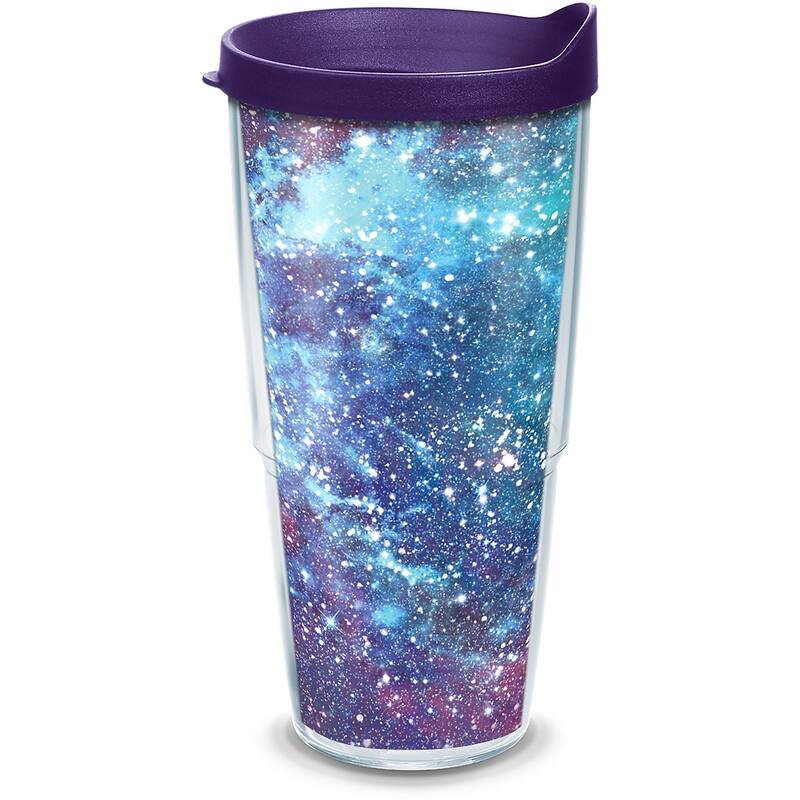 Tervis Purple Galaxy Made in USA Double Walled Insulated Travel Tumbler, Classic - 24oz