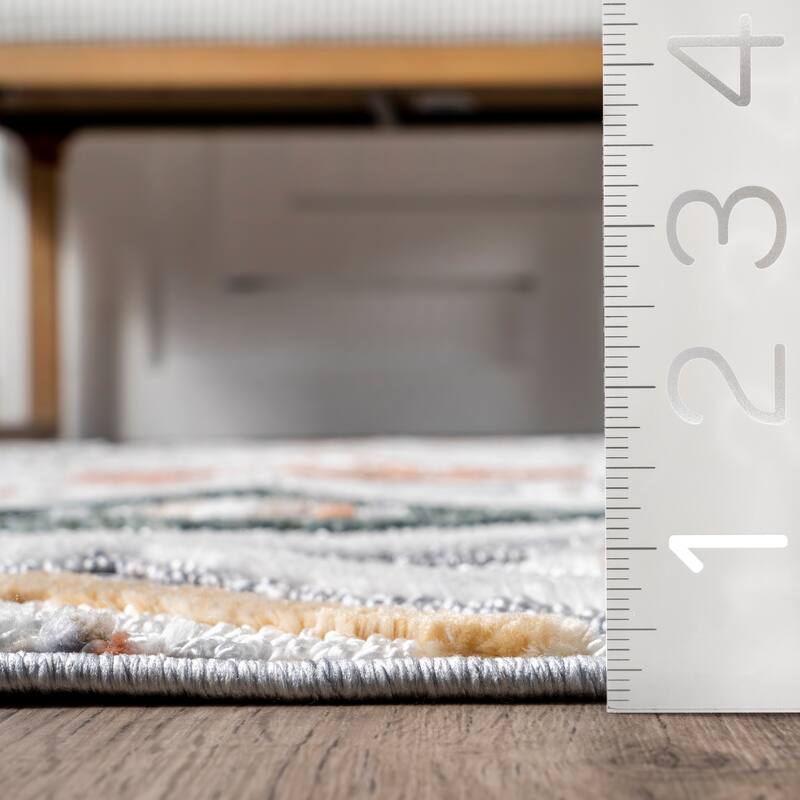 Nuloom Colleen Mixed Diamond Fringe Area Rug