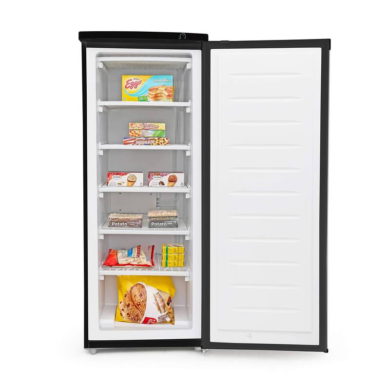 6.0 Cu Ft Upright Freezer,Black with VCM Door