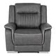 preview thumbnail 29 of 34, Furniture of America Arthon Fabric Power Recliner with LED Light and USB Port