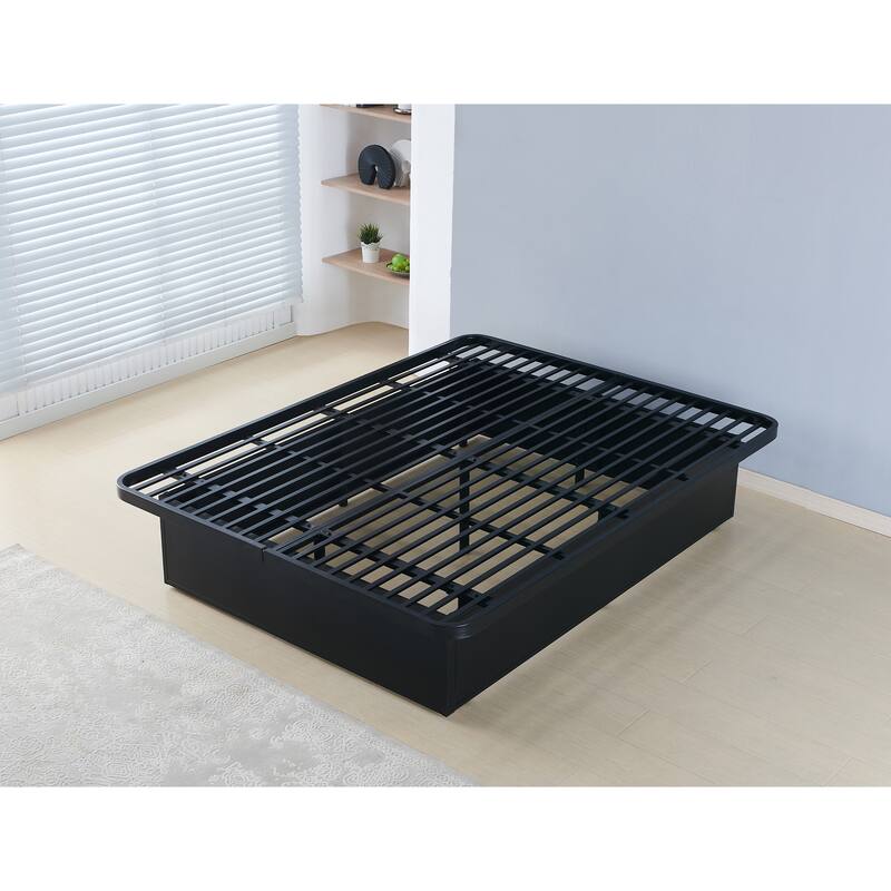 Queen Size Metal Modern Platform Bed Frame with 16" Height and Heavy Duty Support