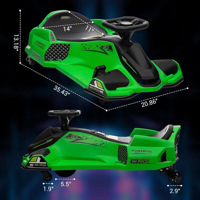 12V Electric Ride On Go Kart Kids Drifting Car for Kids Best Gifts