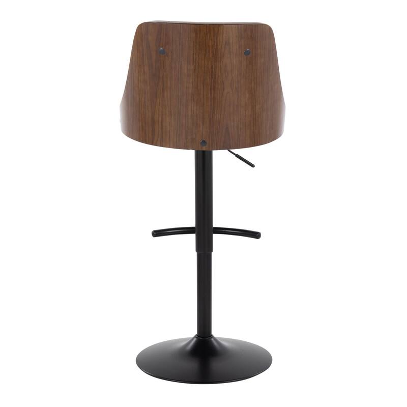Carson Carrington Oscar Adjustable Bar Stool with Rounded T Footrest (Set of 2)