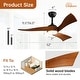 preview thumbnail 59 of 70, Sofucor 48/52 Inch Solid Wood Ceiling Fan with Light Optional, 6-Speed Reversible DC Motor and Remote control,Smart Optional