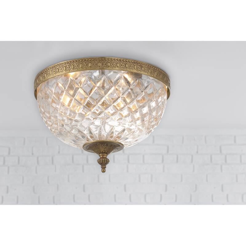 Crystorama Lighting Group Richmond 2 Light 10" Wide Flush Mount Bowl