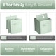 preview thumbnail 10 of 10, Sorbus Kids & Nursery Collapsible Cube Fabric Storage Bins (10.5" x 10.5"), 4 Pack, (Pastel Colors)