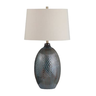 Everett Textured Olive Table Lamp