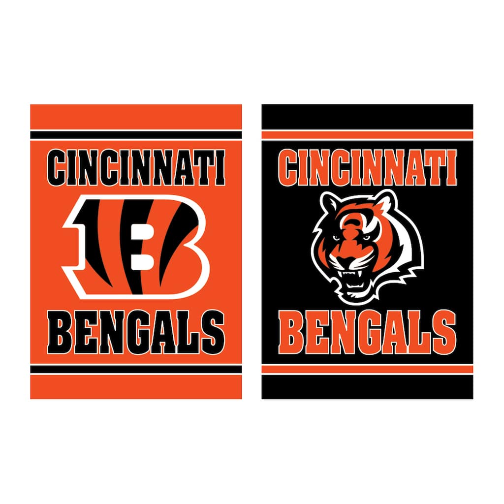 Embossed Suede Flag, Garden Size, Cincinnati Bengals
