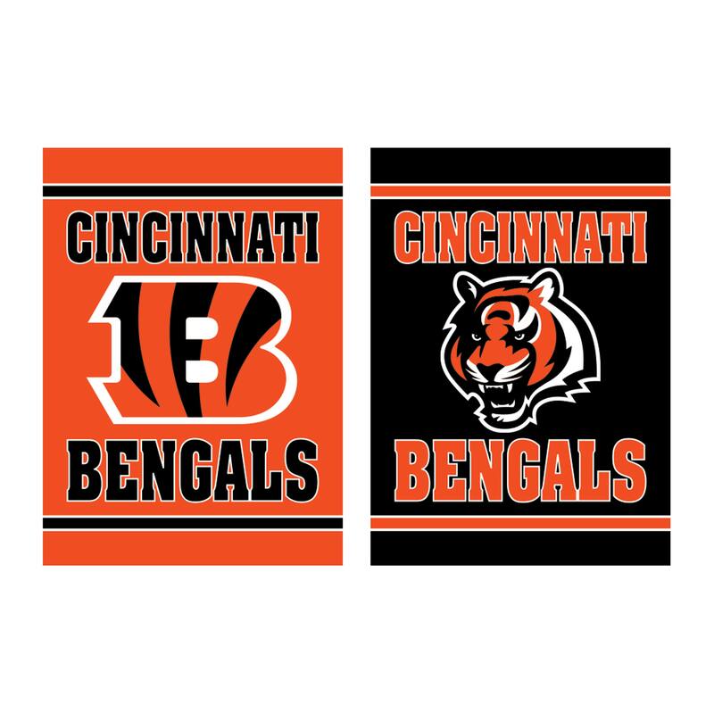 Embossed Suede Flag, Garden Size, Cincinnati Bengals