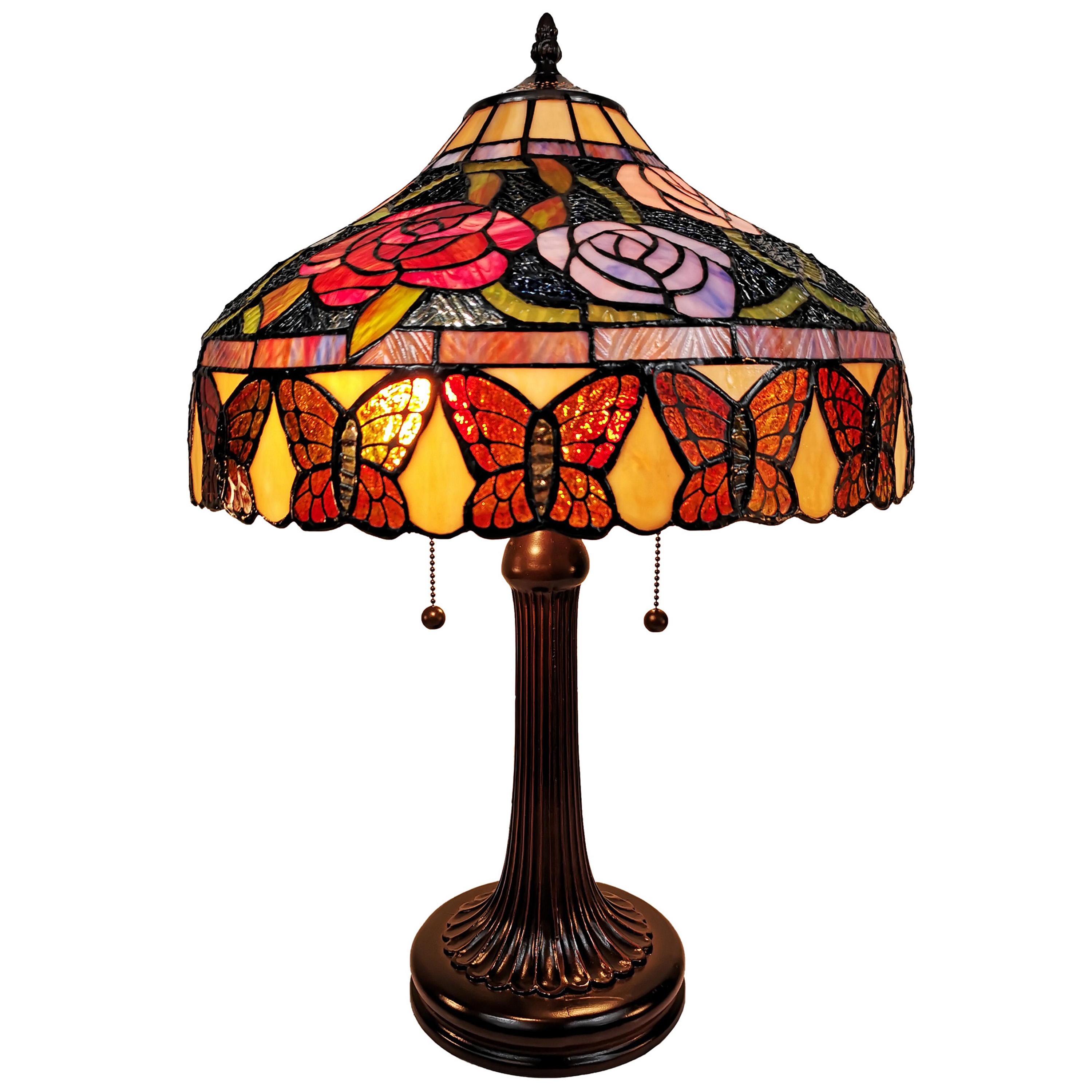 Red tiffany style lamp sale